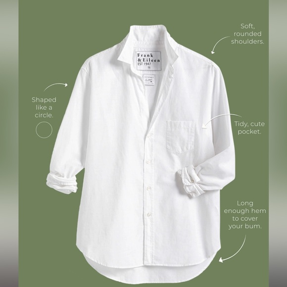 Frank & Eileen “Eileen” Italian Linen Floral Button Down Shirt *EUC* size M - Picture 14 of 14